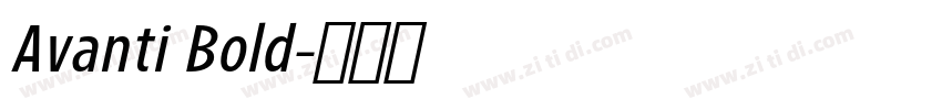 Avanti Bold字体转换